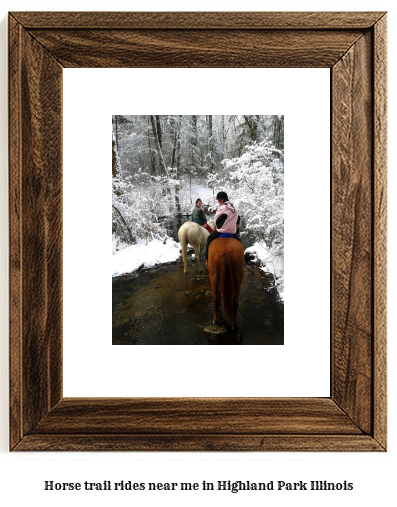 horse trail rides near me in Highland Park, Illinois